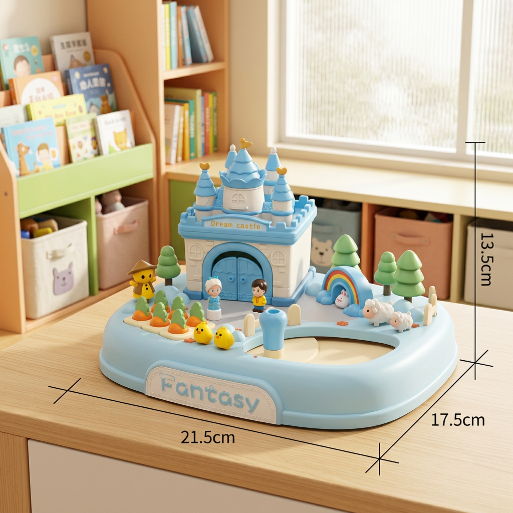 Magnetic Dream Castle & Garden Playset for Kids
