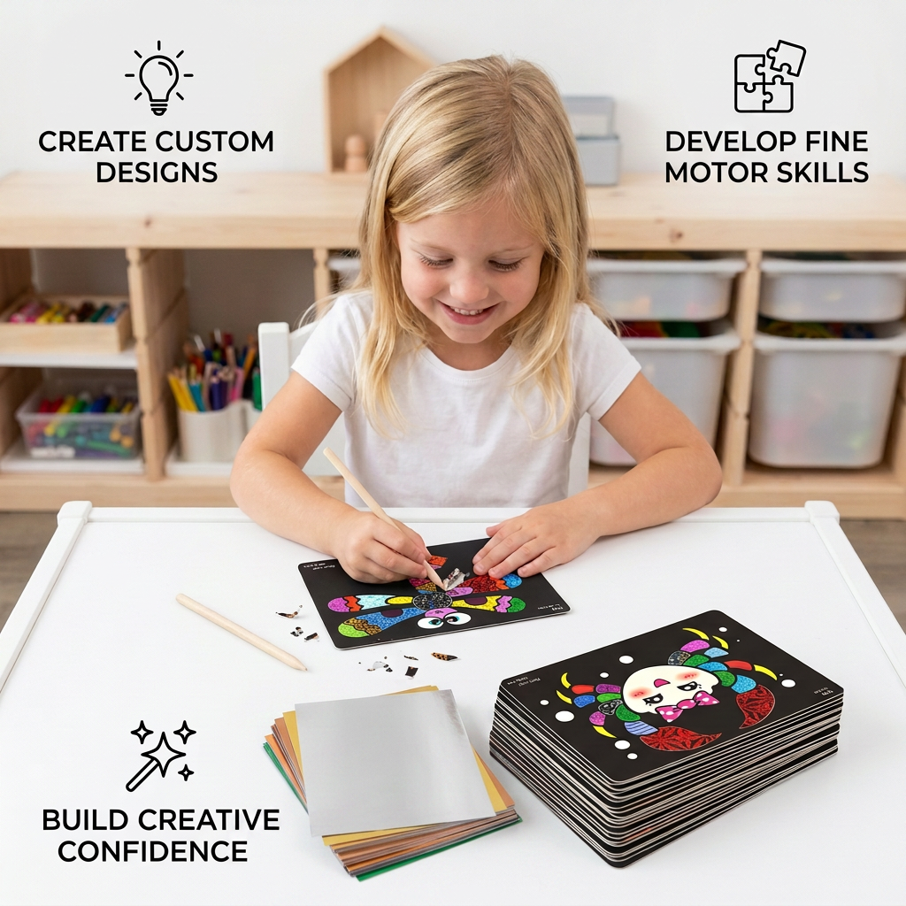 DIY Foil Art Craft Kit for Kids