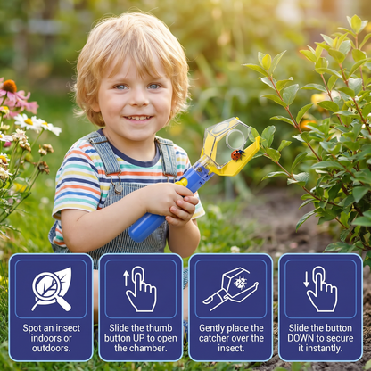 Kids Bug Catcher with 6X Magnifier – Insect Observation Tool for Outdoor Exploration