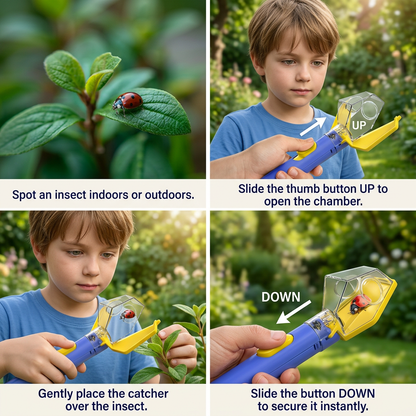 Kids Bug Catcher with 6X Magnifier – Insect Observation Tool for Outdoor Exploration