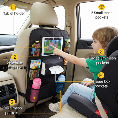 Car Seat Protector and Organizer for Children