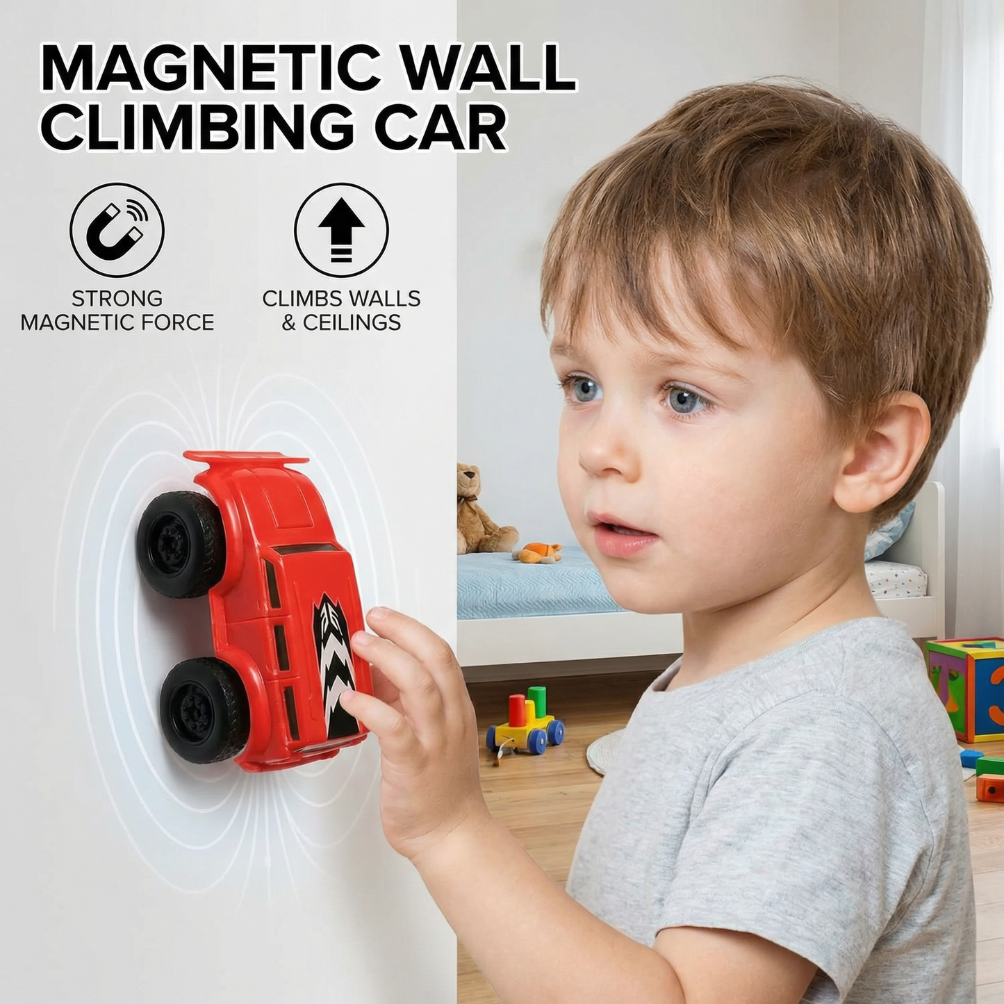 Magnetic Wall Climbing Car