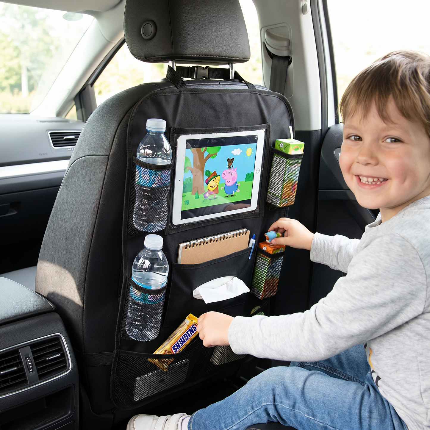 Car Seat Protector and Organizer for Children