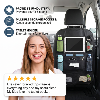 Car Seat Protector and Organizer for Children