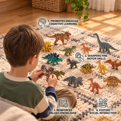 24-Day Dinosaur Toy Advent Calendar with Surprise Figures