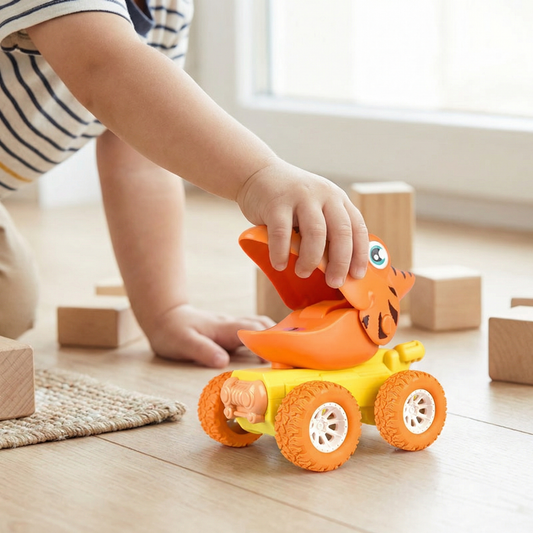 PUSH & DRIVE - DINO MONSTER TRUCKS