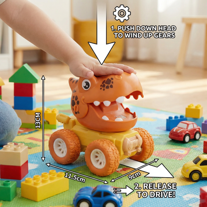 PUSH & DRIVE - DINO MONSTER TRUCKS