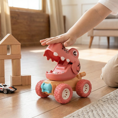 PUSH & DRIVE - DINO MONSTER TRUCKS