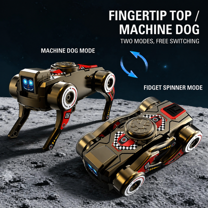 3-in-1 Mechanical Robot Dog Fidget Spinner Toy