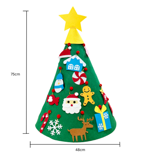 FeltTree - 3D DIY Christmas Tree for Kids