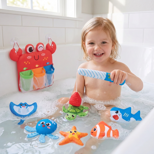 Montessori Magnet Fishing Bath Toy Set