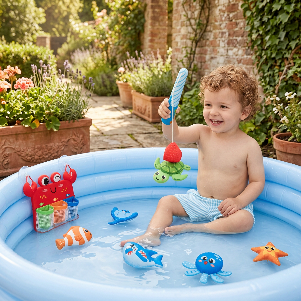 Montessori Magnet Fishing Bath Toy Set