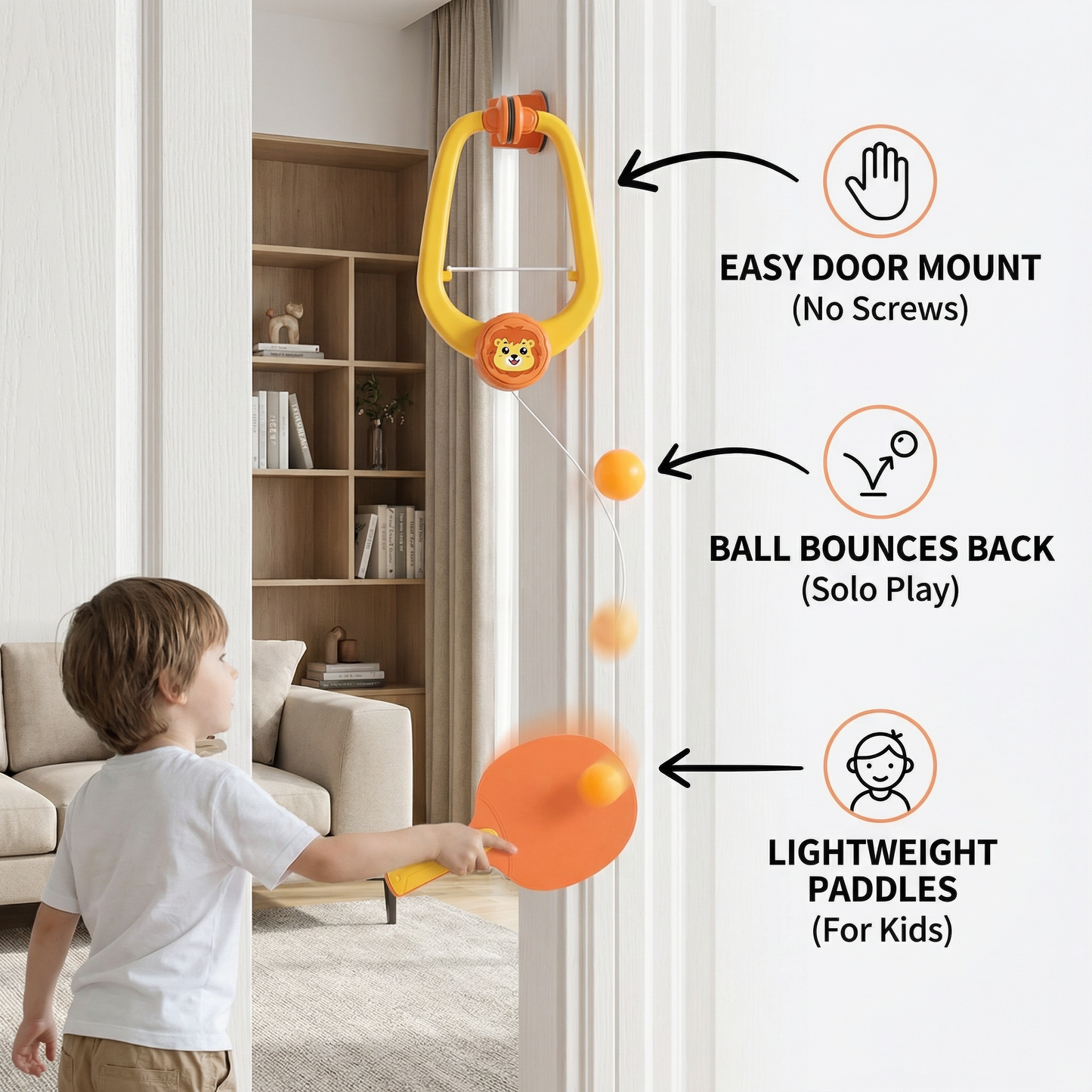 Doorframe Ping Pong Game Set