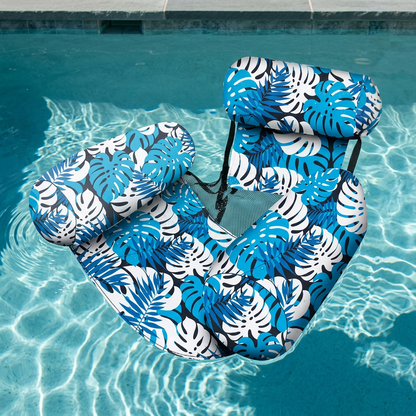 Inflatable Pool Hammock with Backrest – Foldable Water Lounge