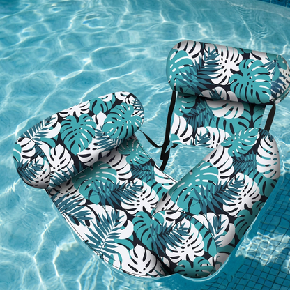 Inflatable Pool Hammock with Backrest – Foldable Water Lounge