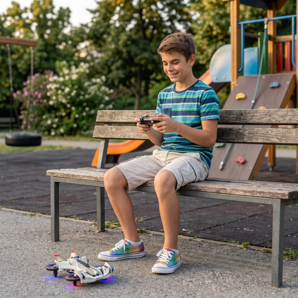 2-in-1 Remote Control Flying Drone & Stunt Racing Car