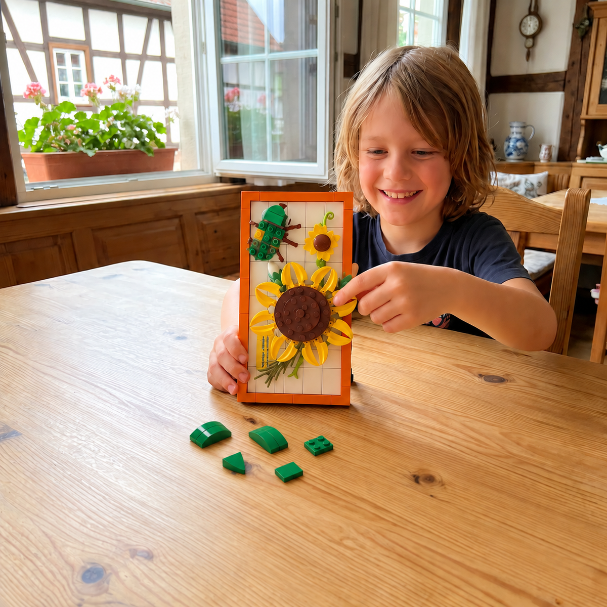 DIY 3D Nature Frame Building Blocks Set – Flowers & Insects