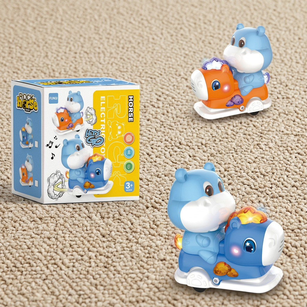 Interactive Animal Swing Toy with Music & Lights