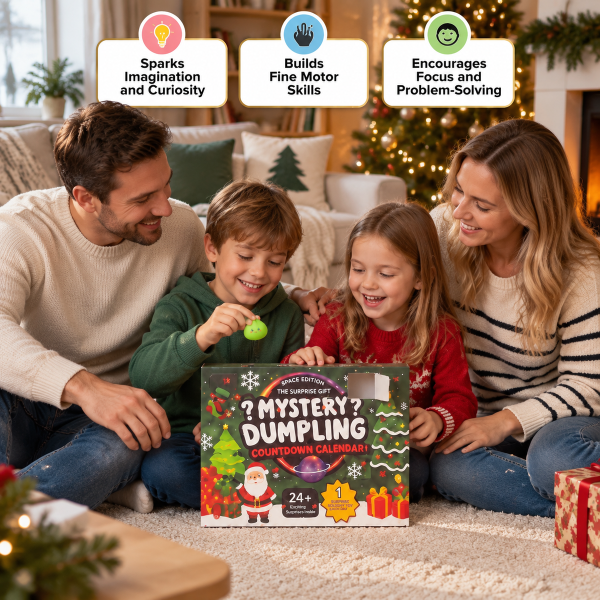 Christmas Squishy Advent Calendar for Kids