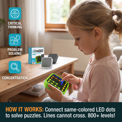 Smart Line LED Logic Puzzle Game – 800+ Brain Challenge Levels