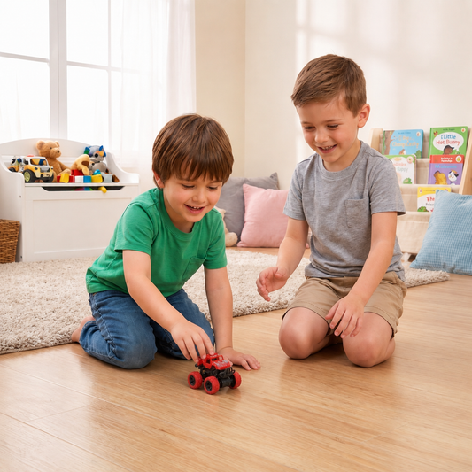 Friction-Powered Monster Truck Stunt Car for Kids