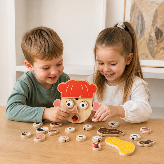 Wooden Facial Expressions & Emotions Learning Toy for Kids