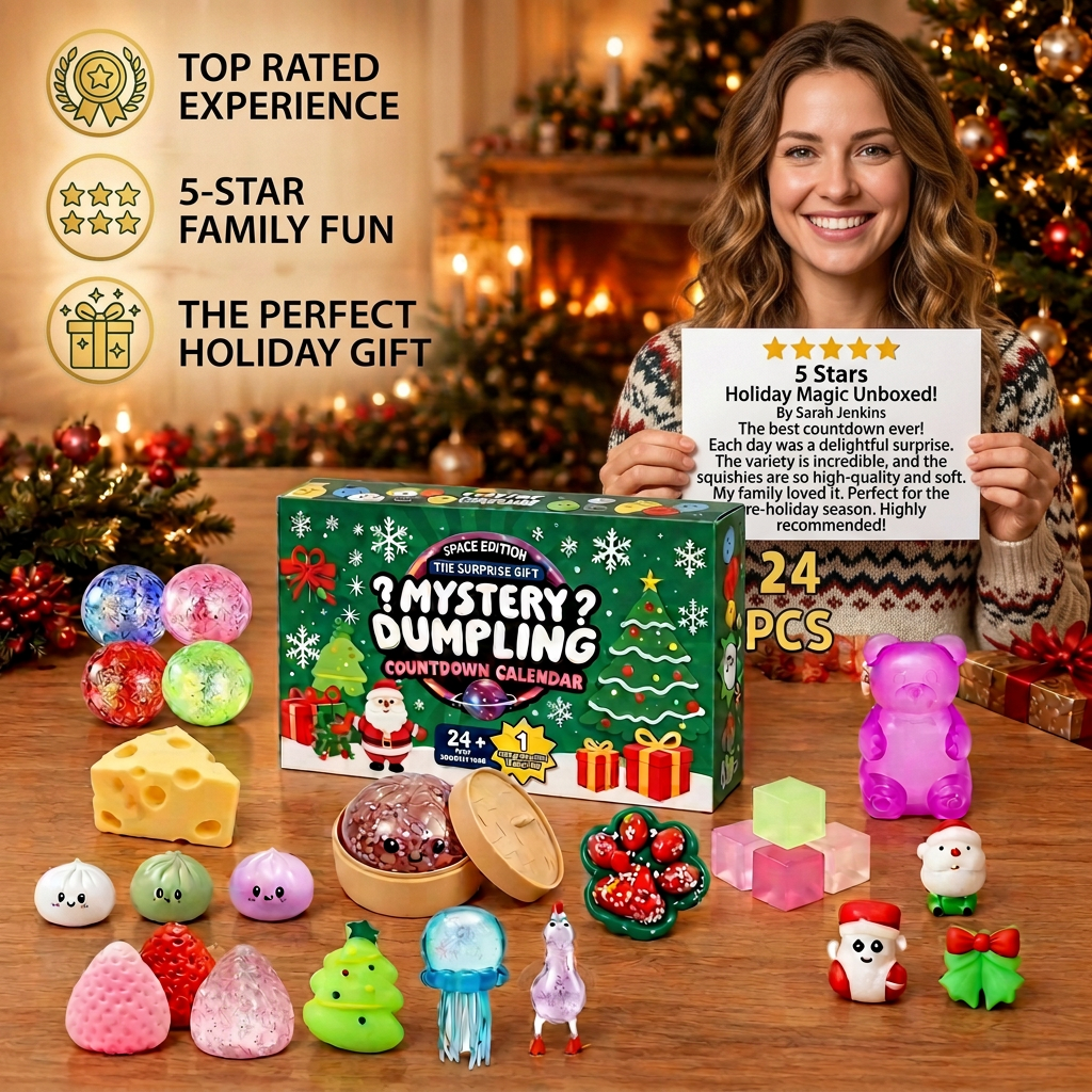 Christmas Squishy Advent Calendar for Kids