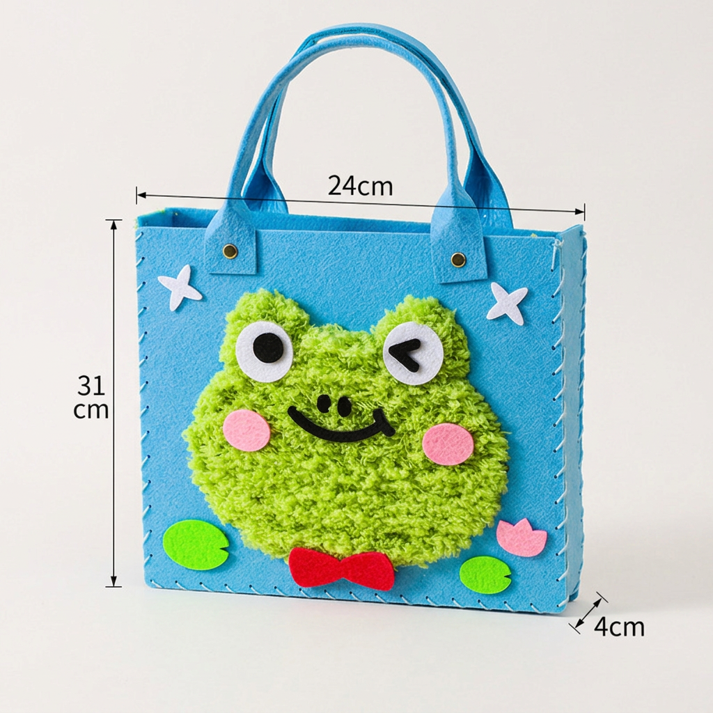 Kids DIY Plush Tote Bag Craft Kit