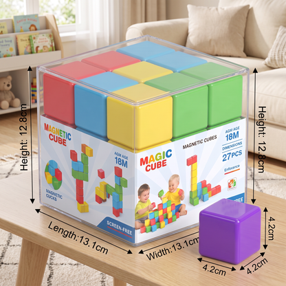 Toddler Safe 4.2cm Magnetic Building Cubes – STEM Learning Blocks