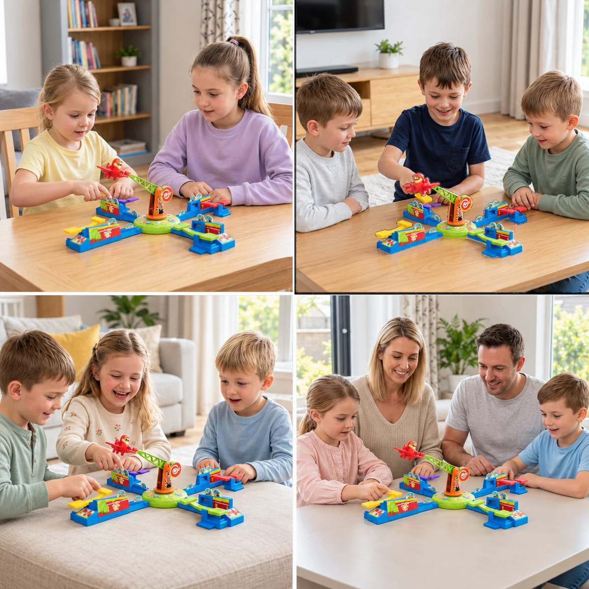 Interactive Multiplayer Flying Plane Family Board Game