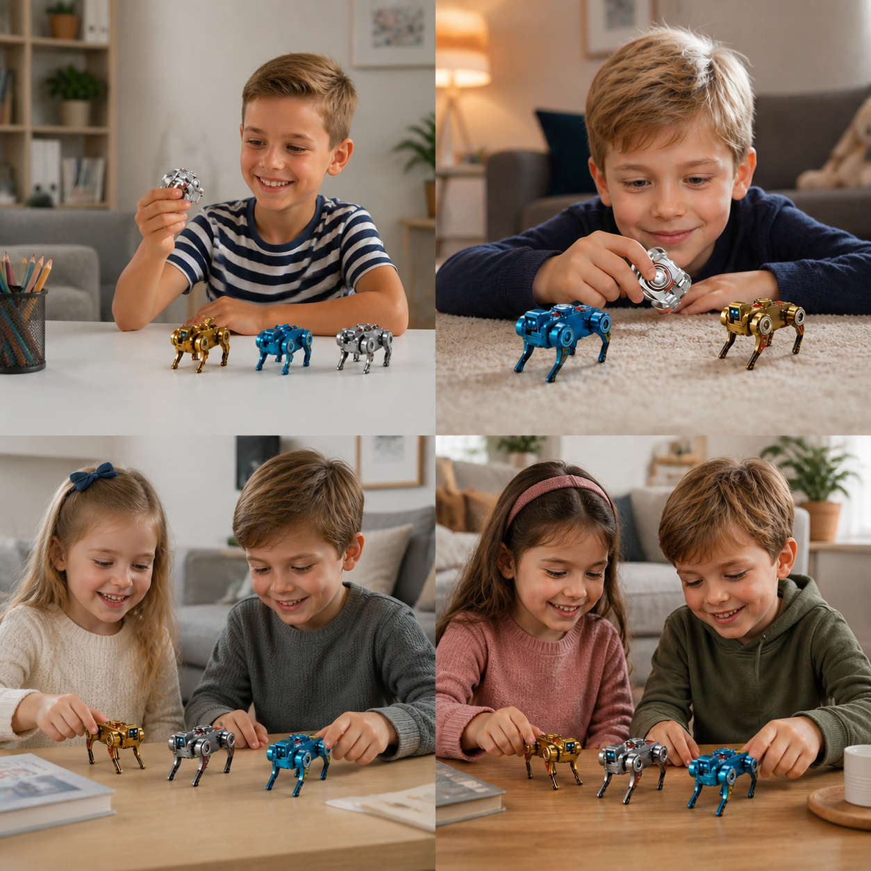 3-in-1 Mechanical Robot Dog Fidget Spinner Toy