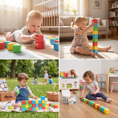 Toddler Safe 4.2cm Magnetic Building Cubes – STEM Learning Blocks