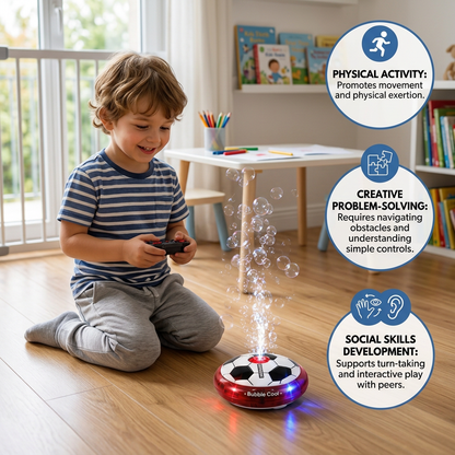 Remote Control Soccer Bubble Ball with Lights & Music