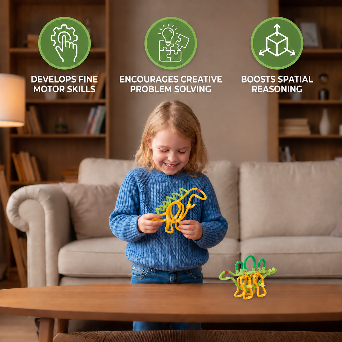 DIY Twisty Sticks – Creative 3D Building & STEM Construction Set
