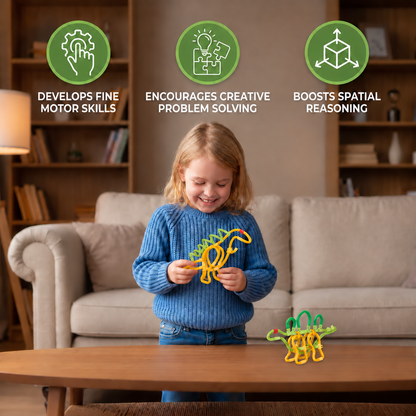 DIY Twisty Sticks – Creative 3D Building & STEM Construction Set