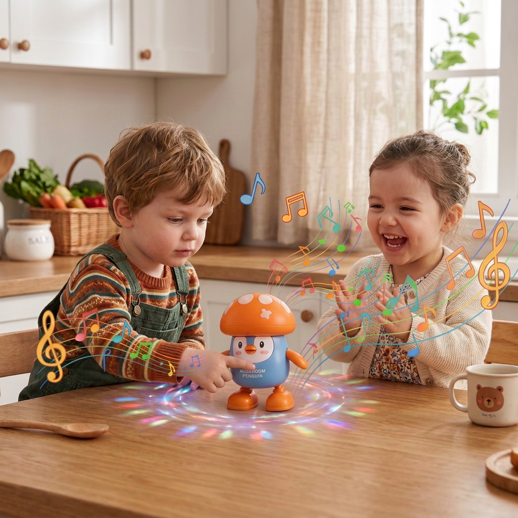 Interactive Talking & Dancing Penguin Toy with Music