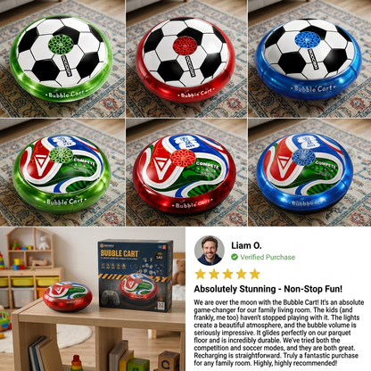 Remote Control Soccer Bubble Ball with Lights & Music