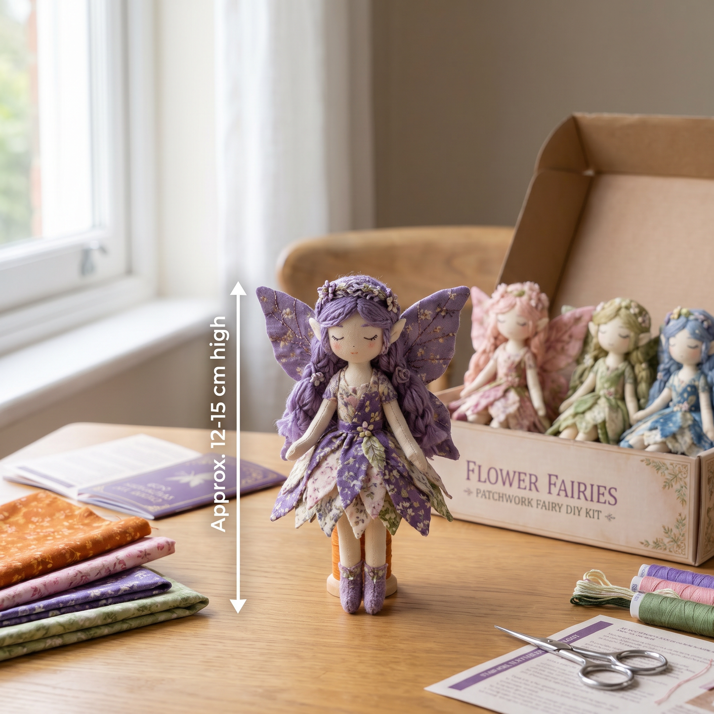 Fairy DIY Sewing Kit for Kids – Make Enchanting Fairy Dolls with Fabric, Accessories & Instructions