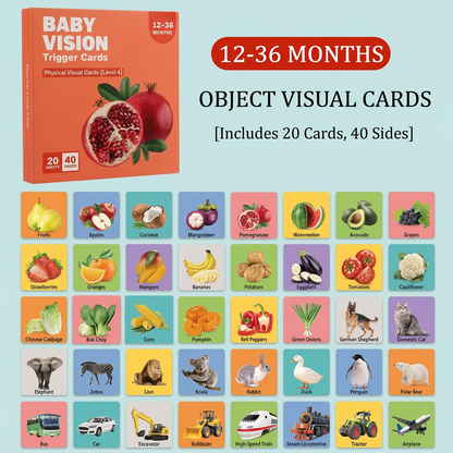 Montessori Baby Learning Flash Cards – Visual Stimulation, Color Recognition & Categorization Set