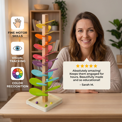 Montessori Rainbow Marble Tower