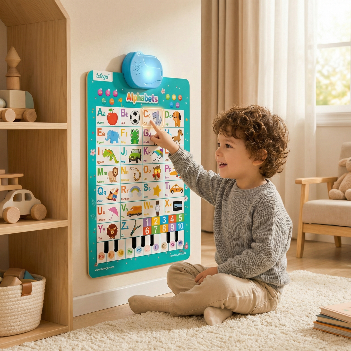 Talking English learning board for children