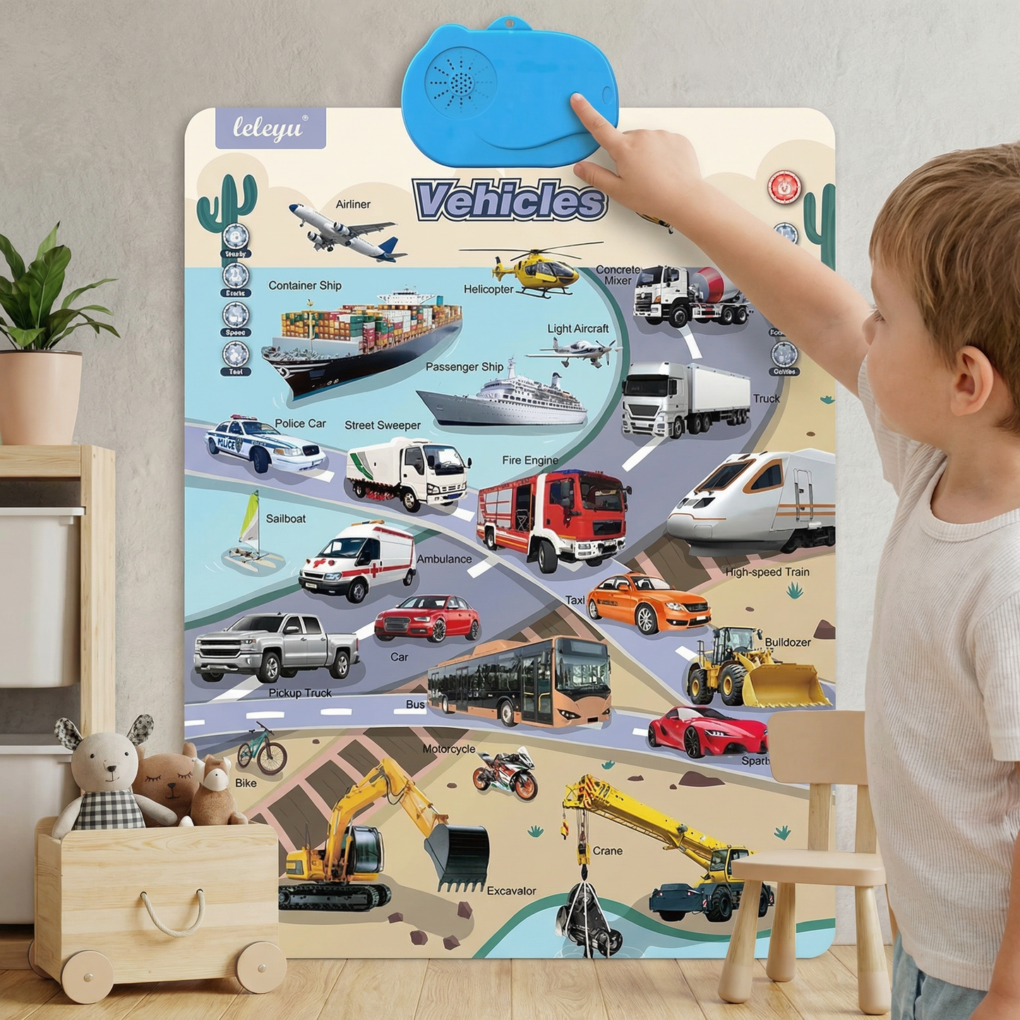Talking English learning board for children