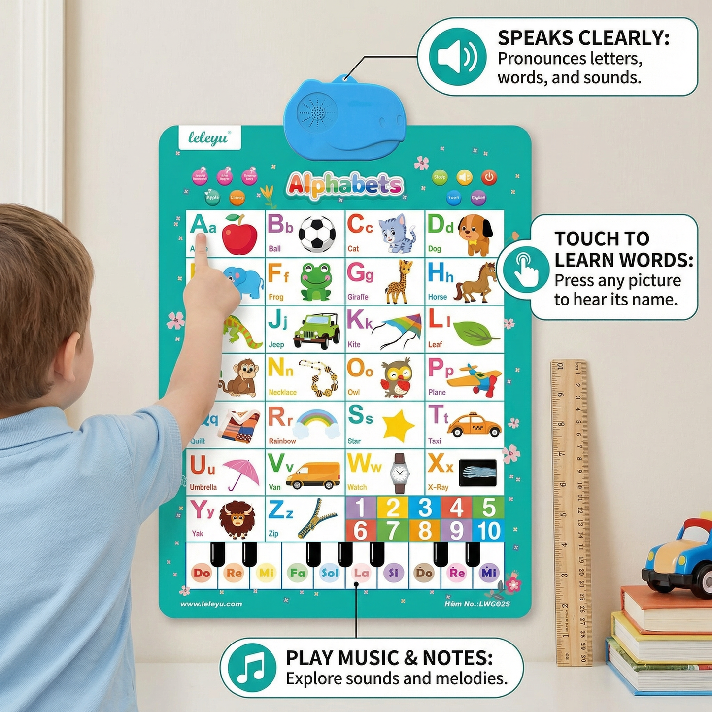 Talking English learning board for children