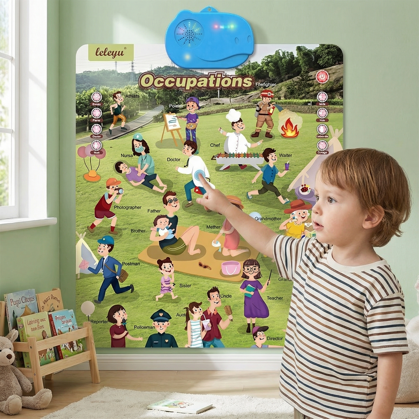 Talking English learning board for children