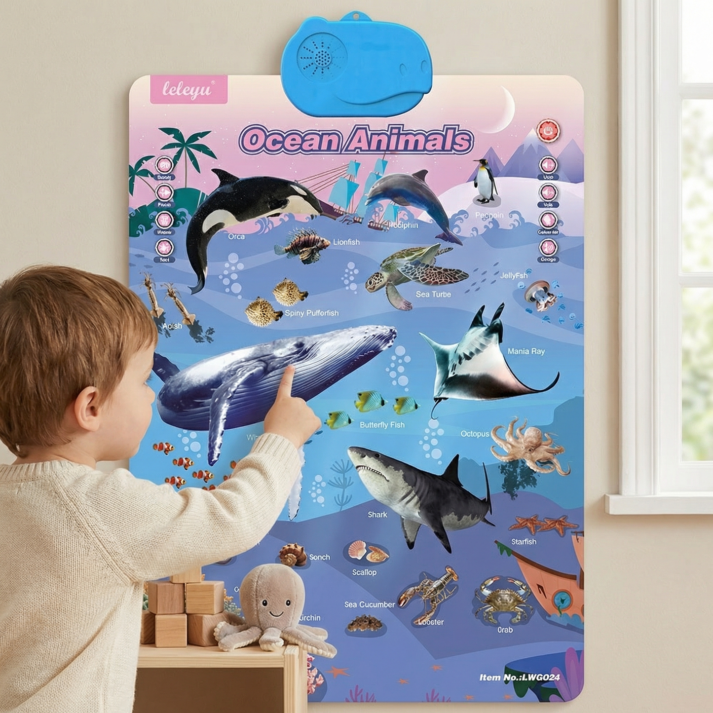 Talking English learning board for children