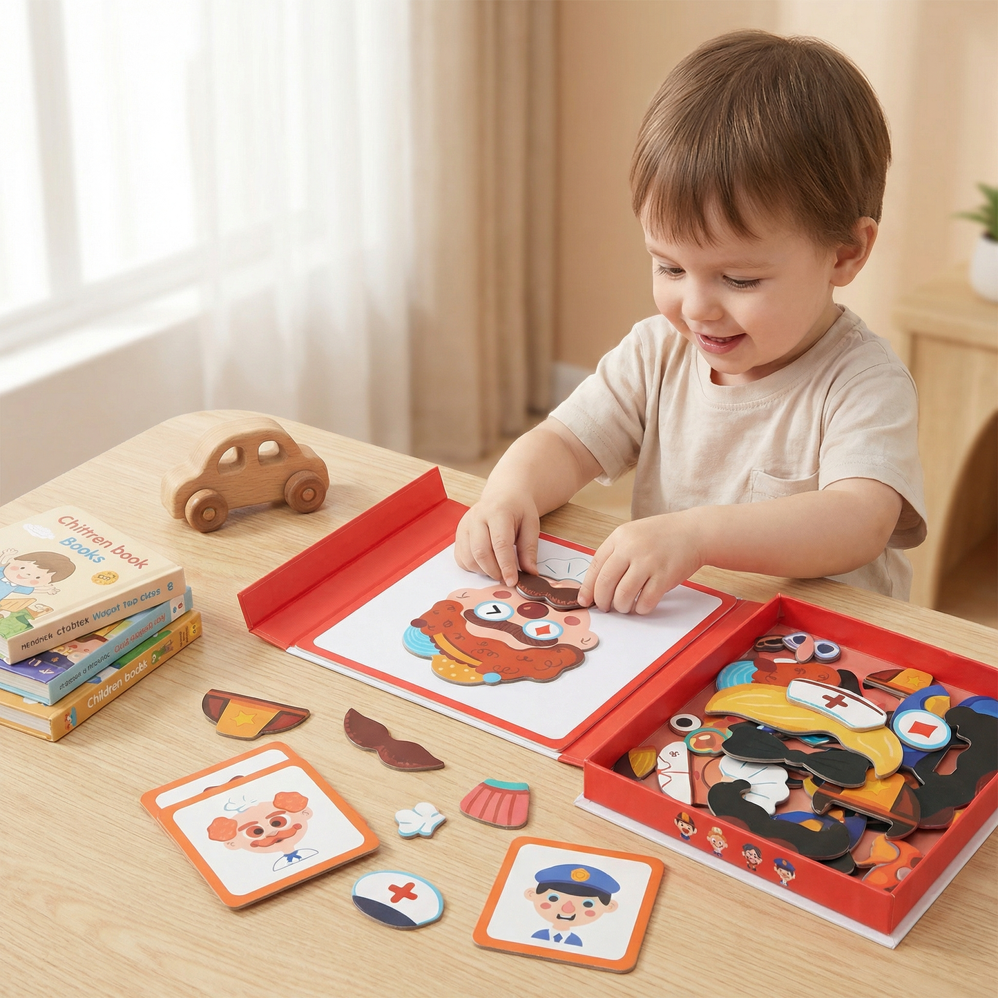 Educational facial expression learning puzzle for children