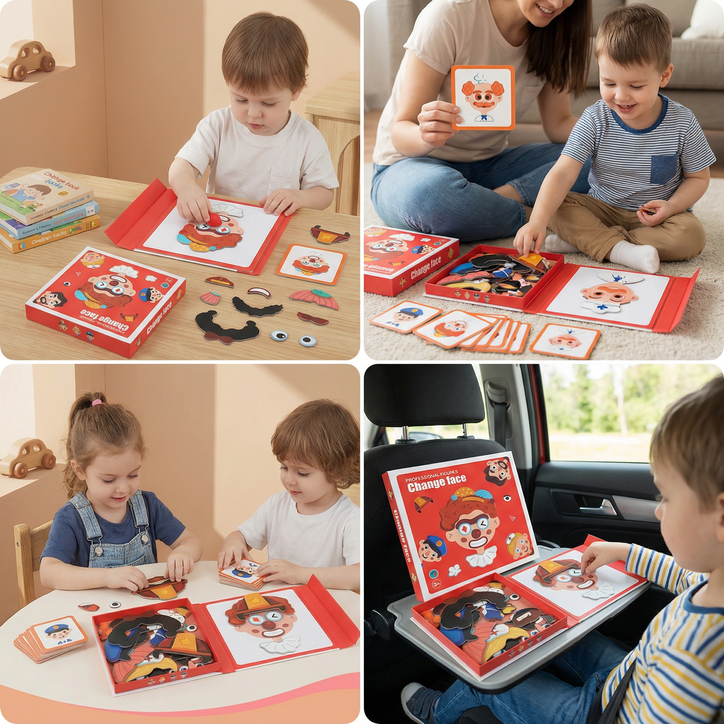 Educational facial expression learning puzzle for children