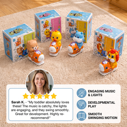Interactive Animal Swing Toy with Music & Lights