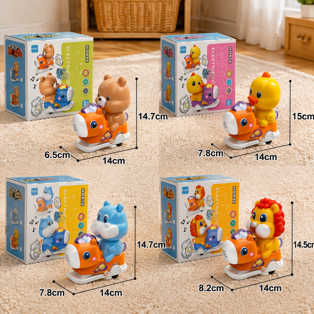 Interactive Animal Swing Toy with Music & Lights