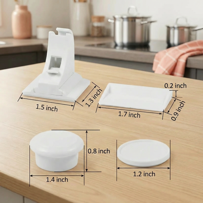 Magnetic child proofing cabinet and door lock set